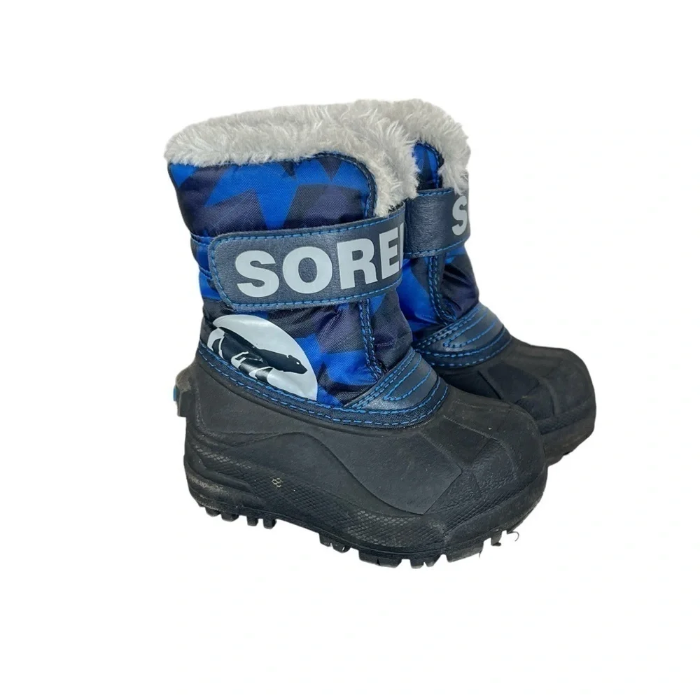 SOREL Baby/Toddler Camo Snow Commander Lined Insulated Waterproof Boots